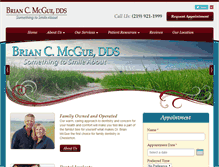 Tablet Screenshot of mcguedental.com
